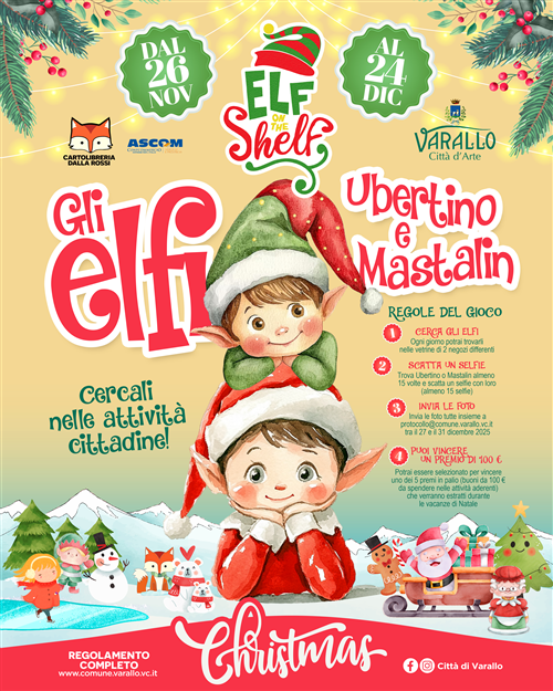 Concorso a premi "Elf on the shelf in Varallo"