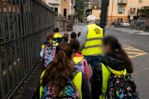 Il valore del Piedibus: il Rotary cammina con il Piedibus